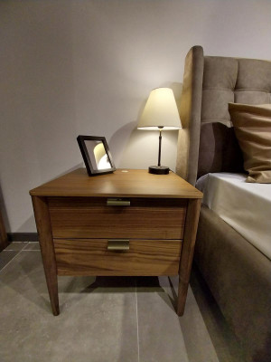 Bedroom Side table luxury Bedside table Art deco style Wood hotel new