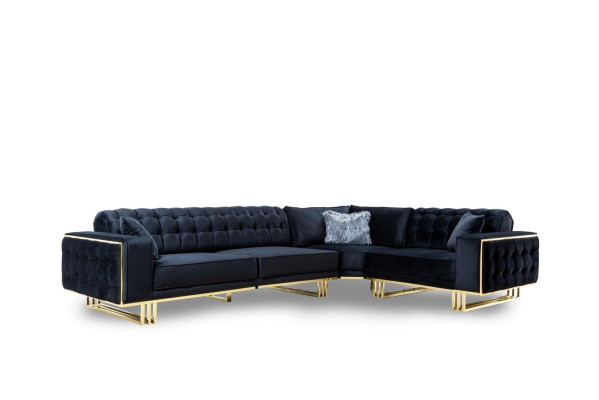 Designer 3-piece Living room set Corner sofa L-shape + 3 + 1 Seater Luxury Corner sofa