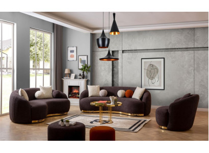 Style Living room Set Couches Designer Sofa set 4+3+1 Seat Furniture