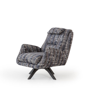Armchair Modern Gray Living room Seat Furniture Textile Luxury Design Furniture Lounge Club