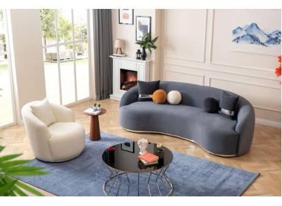 Designer living room set sofa 2 pieces. Sofa set 3+1 seater couches