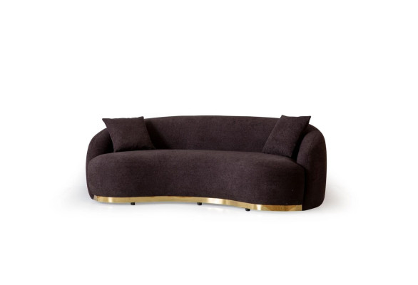 Designer Sofa 4 - Seater Brown Color Novelty in Living room Modern