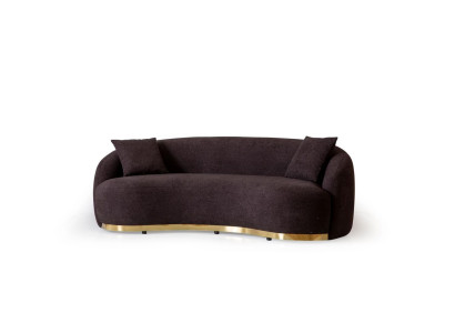 Designer Sofa 4 - Seater Brown Color Novelty in Living room Modern