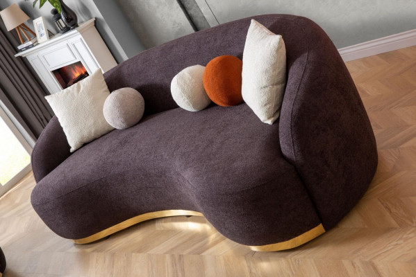 Designer Sofa 4 - Seater Brown Color Novelty in Living room Modern