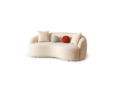 Modern Sofa 3 - Seater Designer Furniture White Color Style Couches Sofas 230cm