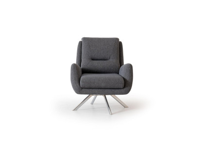 Modern Armchair Luxury Furniture in Living room Lounge Club Designer gray Furnishings