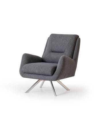 Modern Armchair Luxury Furniture in Living room Lounge Club Designer gray Furnishings