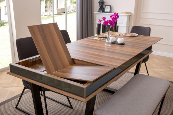 Complete e dining set Dining table 4x Chairs Dining set Stool Dining table Table 6 pieces.