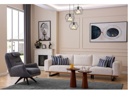 Luxury living room set 2 pieces. Design Sofa set 4+1 Seater Couches Furniture