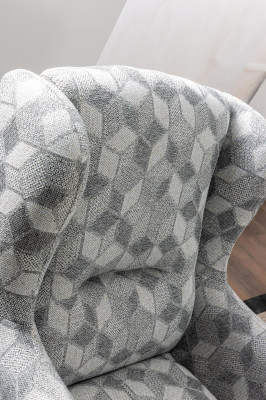 Set 2 pcs Living room Sofa set Three-seater Sofa Modern Armchair Textile