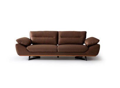 Modern Designer Sofa 3 Seater 240cm xxl Couch Upholstery Sofas Design Brown