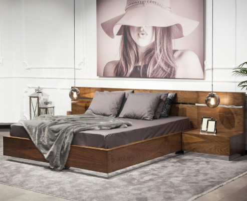 Luxury Bedroom Furniture Chest of drawers Wardrobe Bedside tables Mirror 6pcs