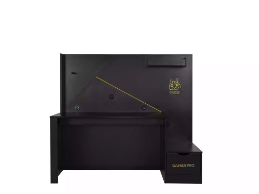 Gaming Table Desk Gamer Computer desk Black PC Wood Design