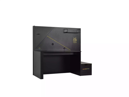 Gaming Table Desk Gamer Computer desk Black PC Wood Design