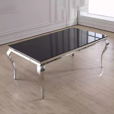 Gray Dining table Rectangular Dining room Table Luxury wooden tables Tables