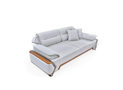 Designer White Sofa Luxury Living room Couch Upholstery 3-Seater New 3-Seater