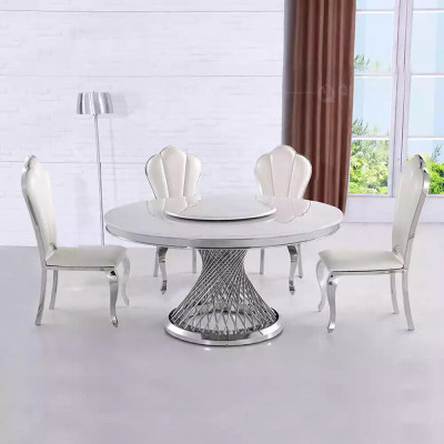 Designer Golden Round Table stainless steel Tables Stylish Dining room Furniture