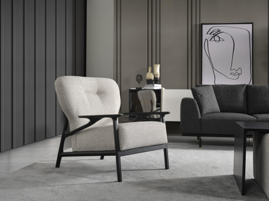 Modern white sofa set three seater armchair set upholstered furniture living room