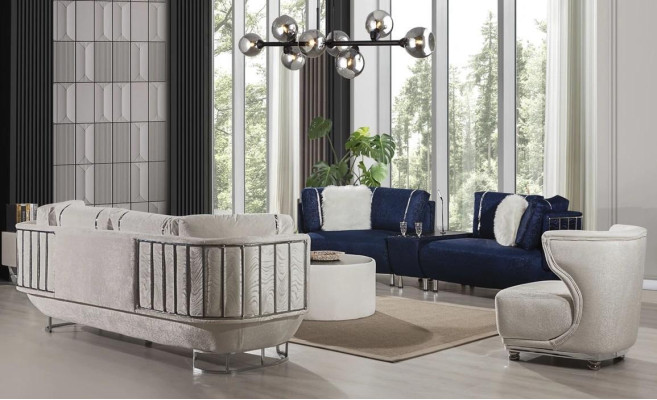 exclusive s Living room Set Sofa 3+3 with Table Armchair and Coffee table 4 pieces