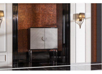 Bar Cabinet Wardrobe Bar Wooden Cabinet Gray Wood Living room Drinks Luxury