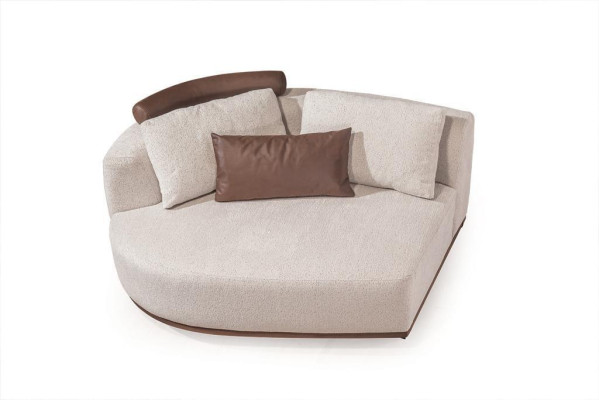 White Corner sofa Designer Living room L-shape Couch Upholstered furniture Wooden frame
