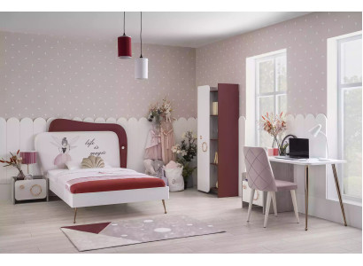 Modern Childrens room Suite Wood Furniture Childrens bed Desk Shelf