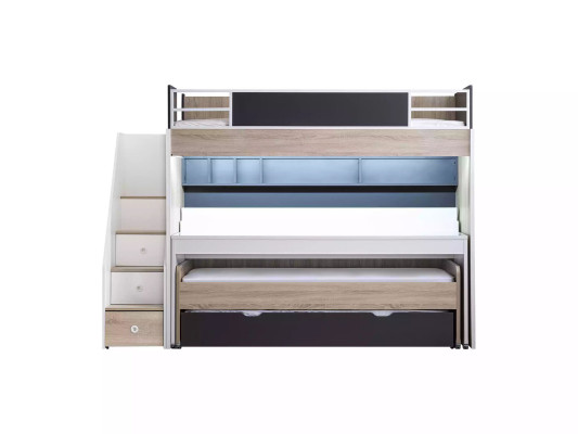 Luxury Bunk bed Bed 3 sleeping places Multifunction bed Wood Loft bed Wood