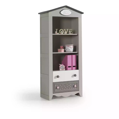 Children's furniture luxury children's room suite bed desk gray 5 pieces