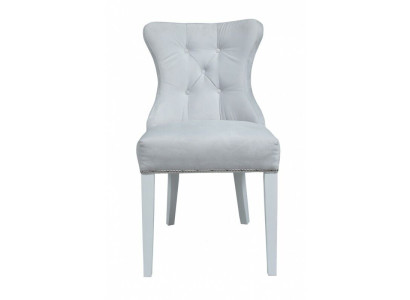 Gray Upholstery Chesterfield Chair Designer Einitzer Armchairs Dining room furniture