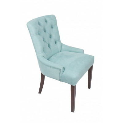 Classic r Chesterfield Blue er Chair Upholstery Armchair Textile Recliner