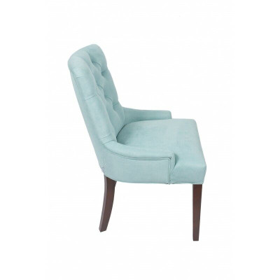 Classic r Chesterfield Blue er Chair Upholstery Armchair Textile Recliner