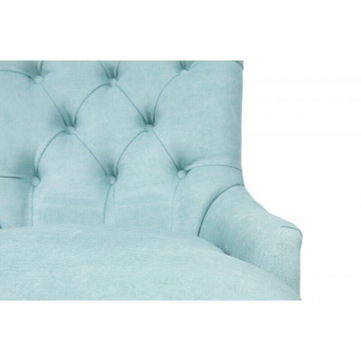 Classic r Chesterfield Blue er Chair Upholstery Armchair Textile Recliner