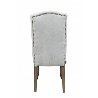 Gray Chesterfield x6 Armchairs Designer Wooden Feet Luxurious Set of 6