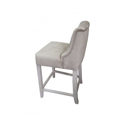 Taupe Chesterfield Bar Stools Designer Bar Chairs Set of 6 Chairs
