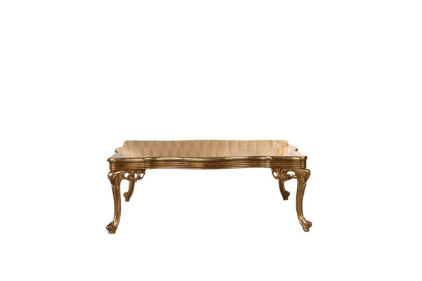 Baroque Rococo Gold Solid wood Coffee table for the Living room