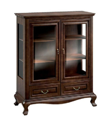 Classic Display case showcase cabinet Wardrobe Real wood showcases V-W 3-4 glass cabinet