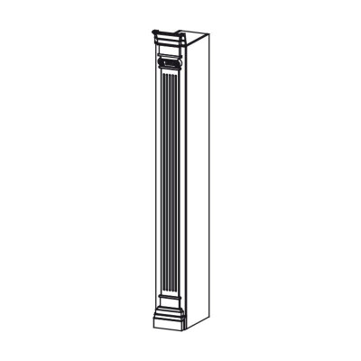 Classic column end element for wardrobe wall unit L, R - Model BA - 20