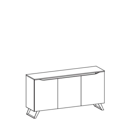 Furniture Hotel Sideboard Modern Chest of drawers Wardrobe Chests of drawers Wood Shelf 3 doors