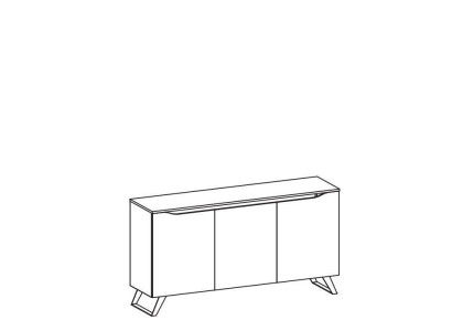 Furniture Hotel Sideboard Modern Chest of drawers Wardrobe Chests of drawers Wood Shelf 3 doors