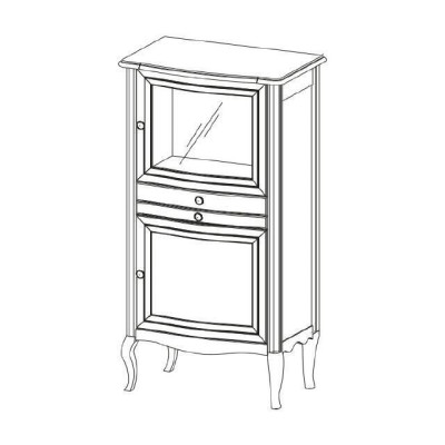 Real wood Chest of drawers side cabinet Classic Bar Rustic Country House PR-KB 1-2 L,R