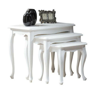 Table Dining table Set of 3 Design Table Tables Classic Wood Dining table New