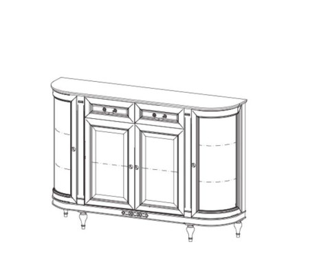 Classic Chest of drawers Display case Chests of drawers Showcase cabinet Dresser cabinet FL-K4