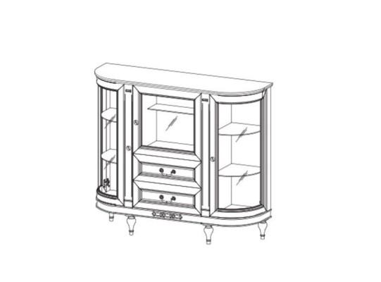 Classic Chest of drawers Display case Chests of drawers Showcase cabinet Dresser cabinet FL-KB