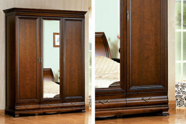 Classic Cabinets Wardrobe wall unit Wardrobe wooden cabinet - Model N-3D