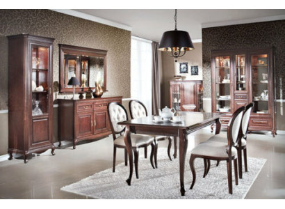 Dining table Table Tables Real wood wooden table Classic r Baroque Style Dining room V-4