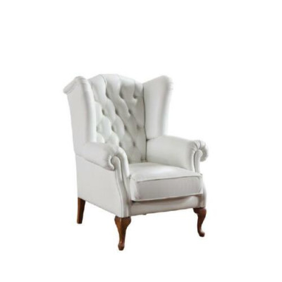 Chesterfield Armchair Full leather Classic TV armchair wing chair CL-FOTEL