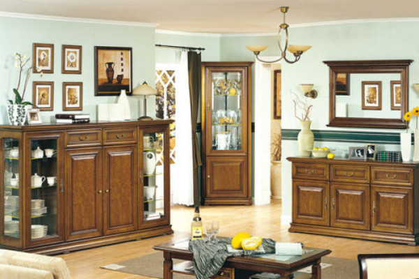 Classic Wood Cabinets Wardrobe Wall Unit Italian Furniture Clothes
