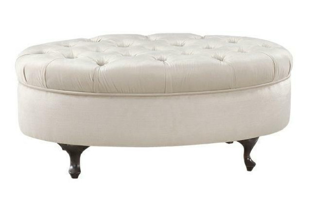 Round stool stool leather ottoman with table serving table 2-piece set Suite Verona