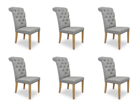 6x Chairs Chair Upholstery Design Lounge Seat Lehn Suite Armchair Chesterfield new