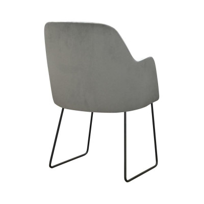 Modern Recliner Chairs Group 6 Chairs Set Gray Upholstery Armrest Design